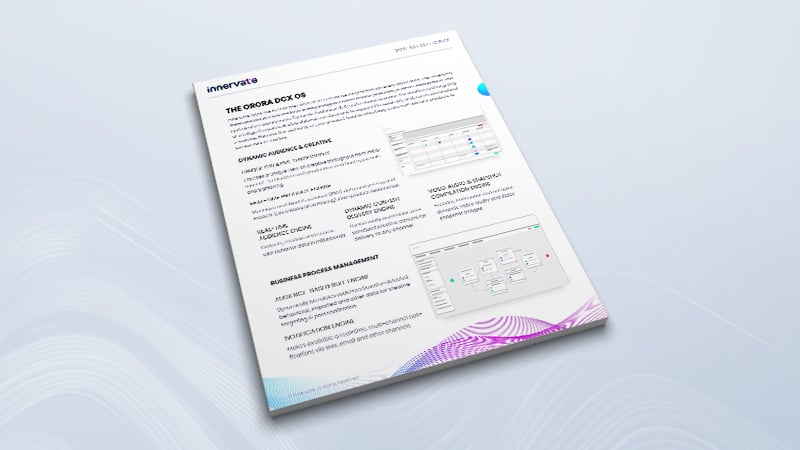 The cover of the Orora DCX OS - Audiences brief