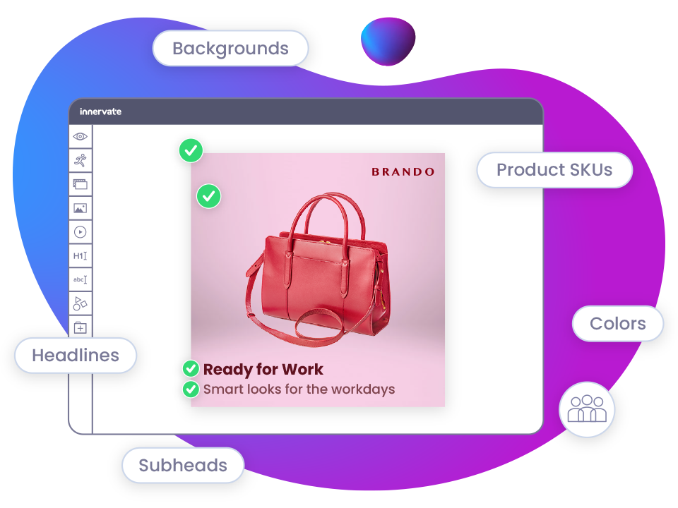 red purse from personalizing ads platform