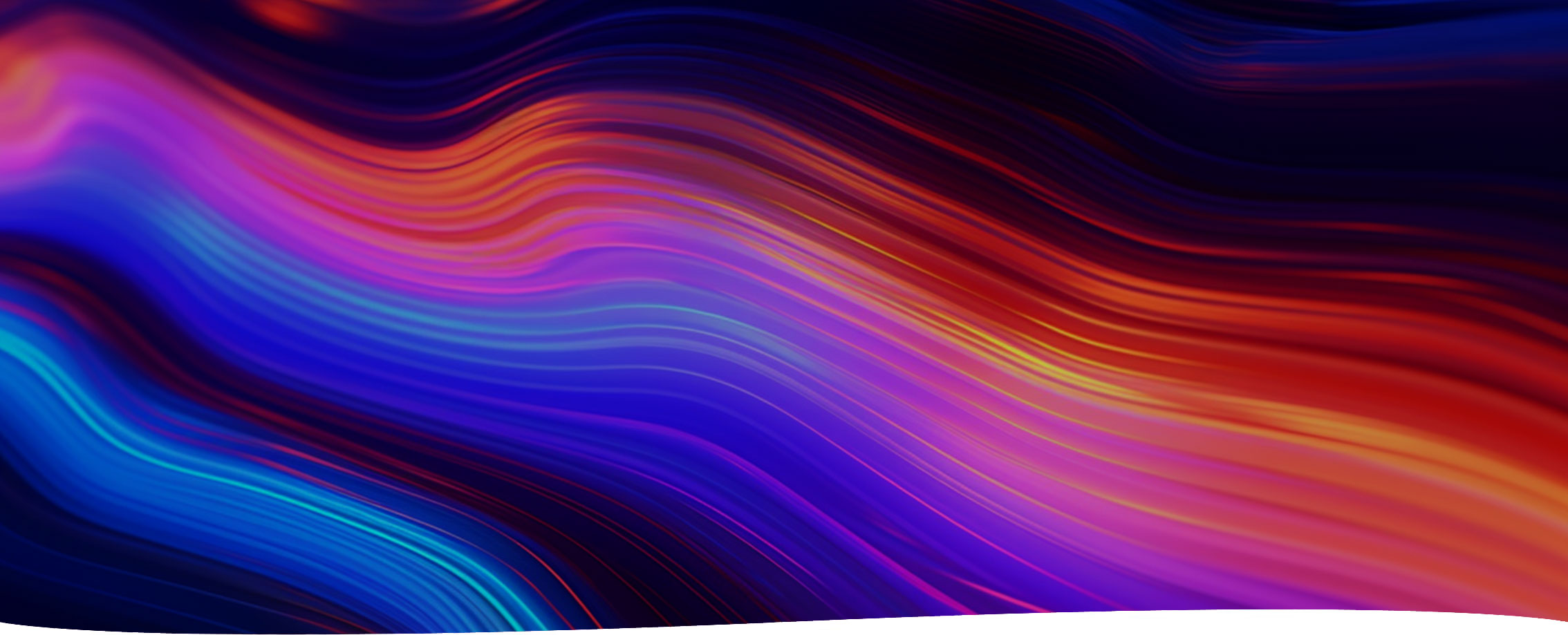 Waves of red and blue light